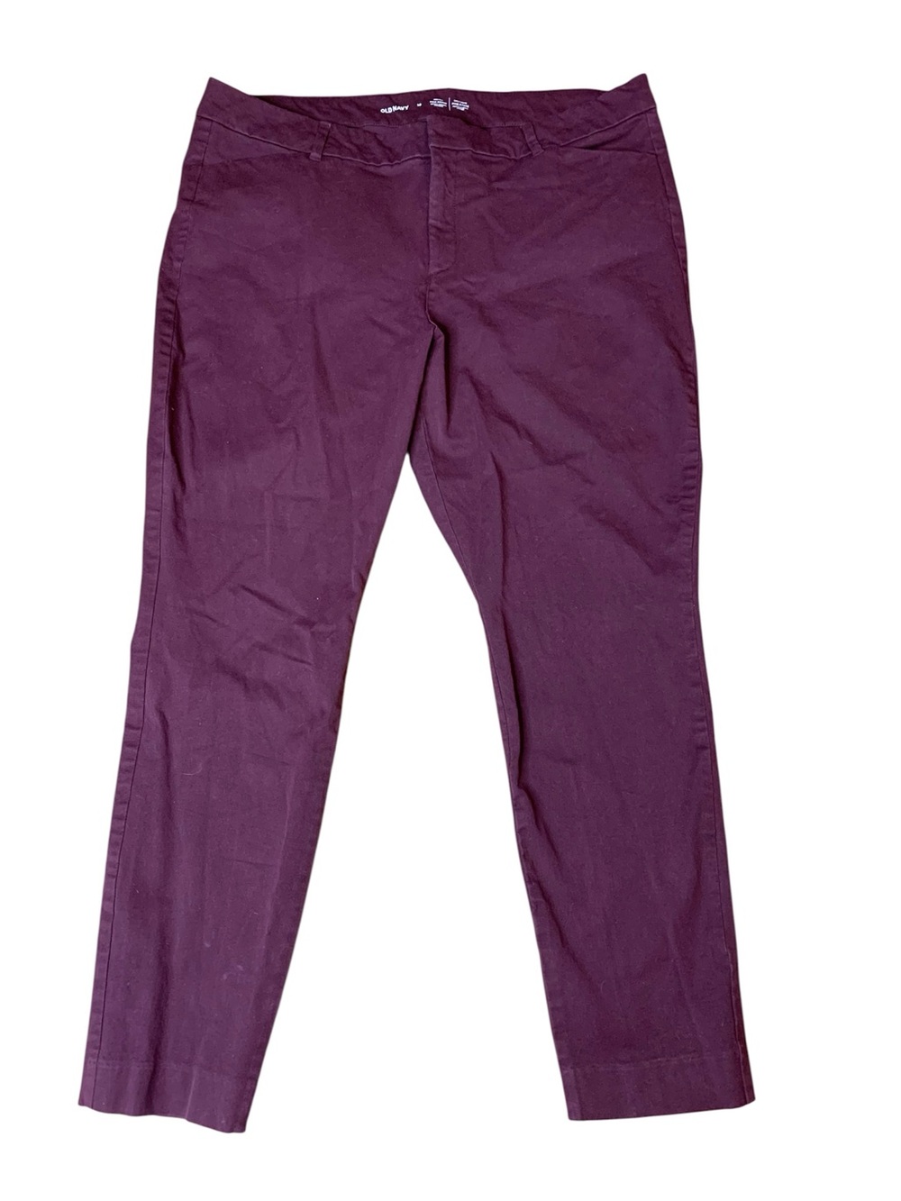 Old Navy High-Rise Pixie Skinny Pants Burgundy Wine Size 18